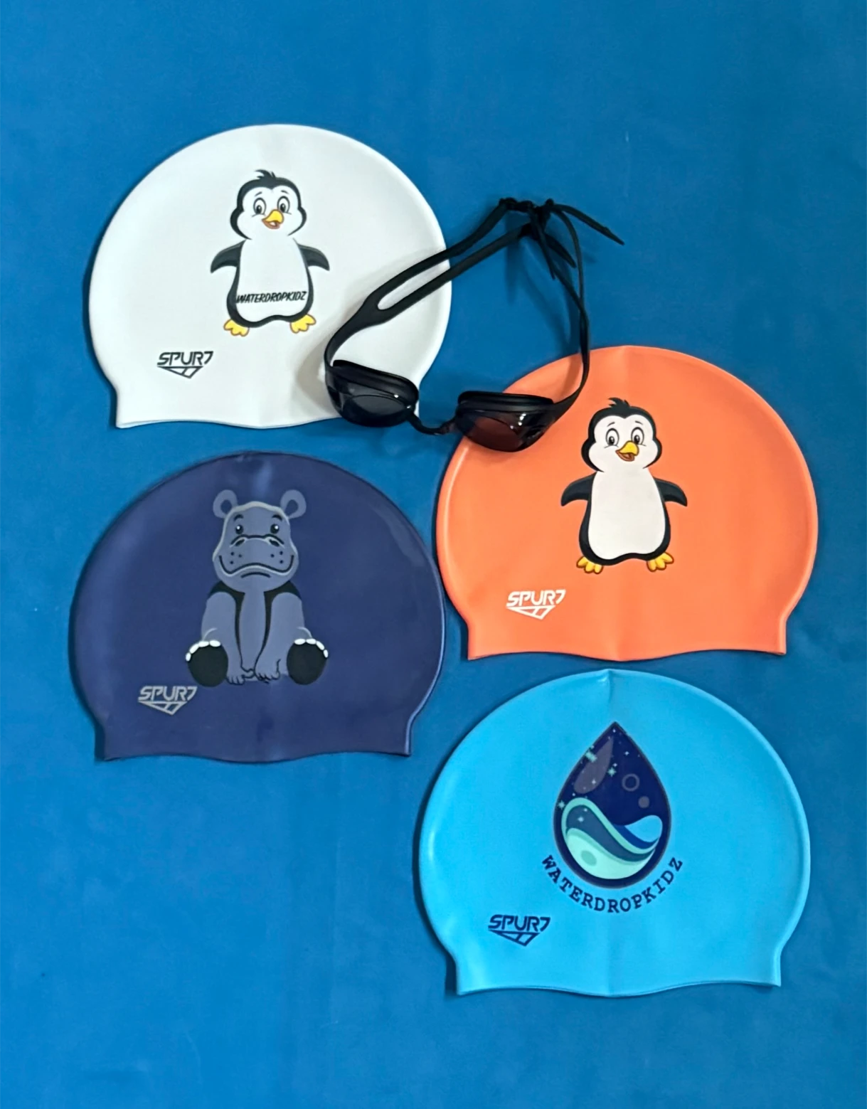 Swimming Caps Collage