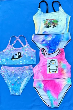 Girls two piece Swimsuit Collage