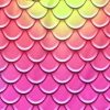 Girls Zip-Up Swimsuit - Pattern - Sunset Gradient Scales