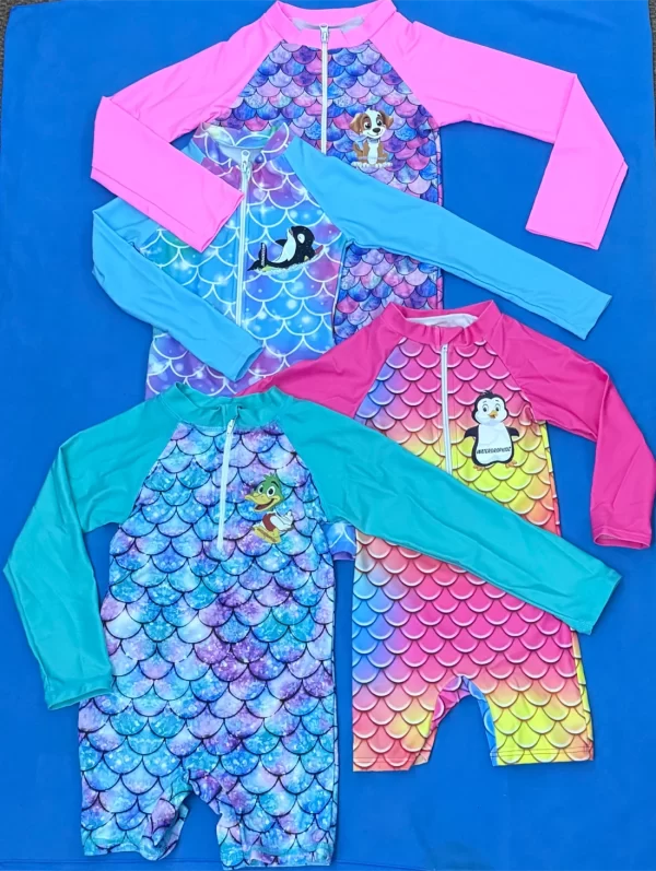 Girls Zip-Up Swimsuit