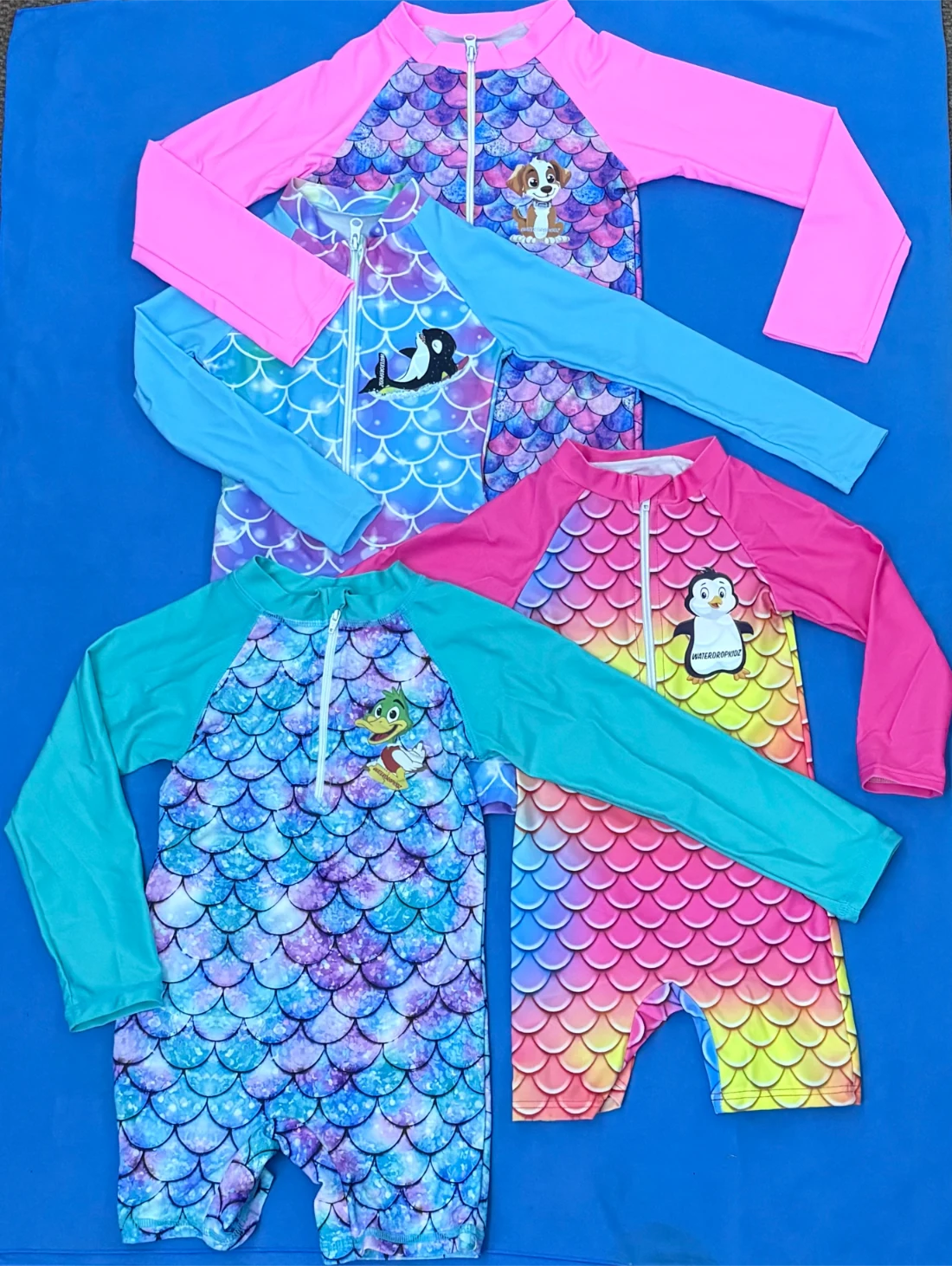 Girls Zip-Up Swimsuit
