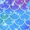 Girls Zip-Up Swimsuit - Pattern - Blue/Purple Glow Scales