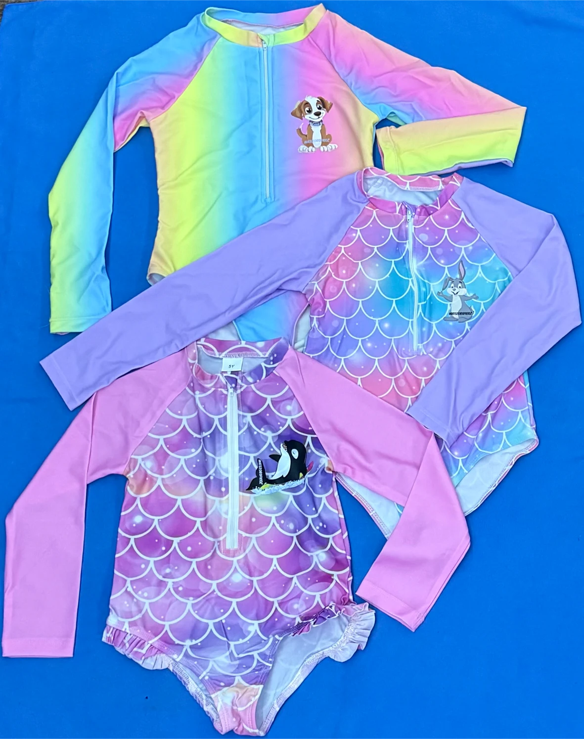 Girls Zip-Up Rounded Leg