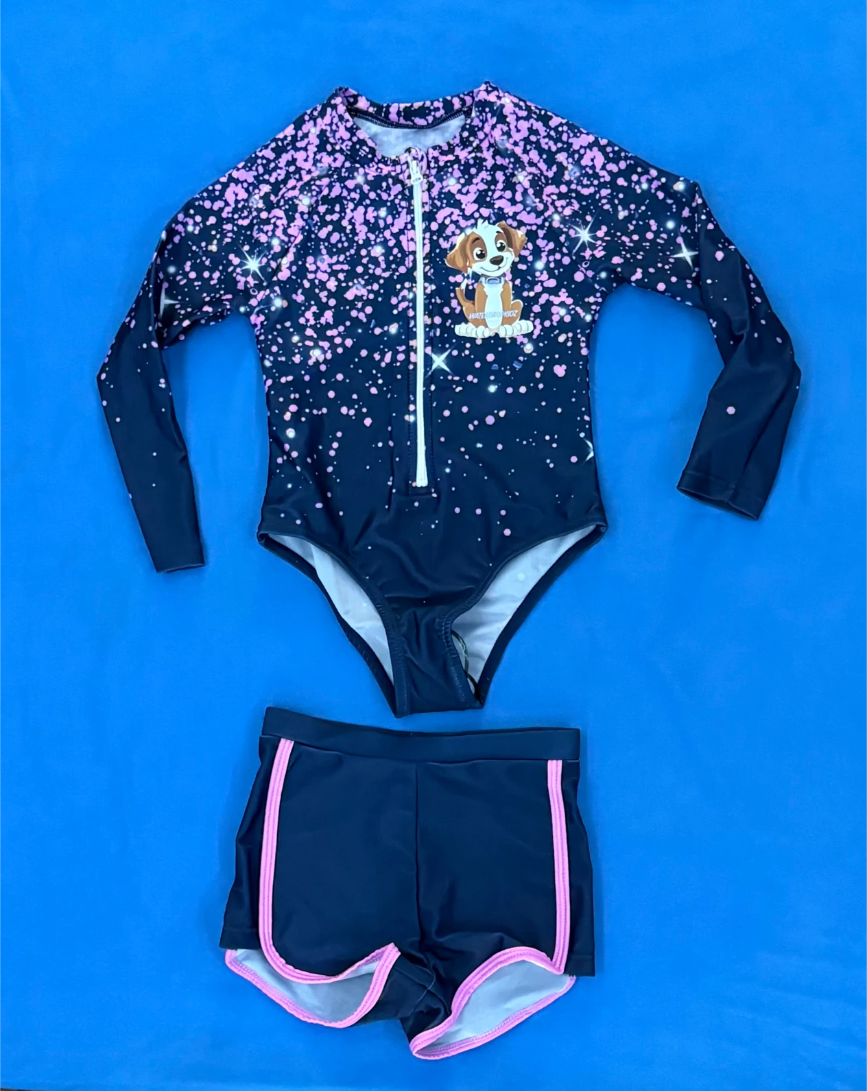 Girls Zip-up + shorts Dixie Dog