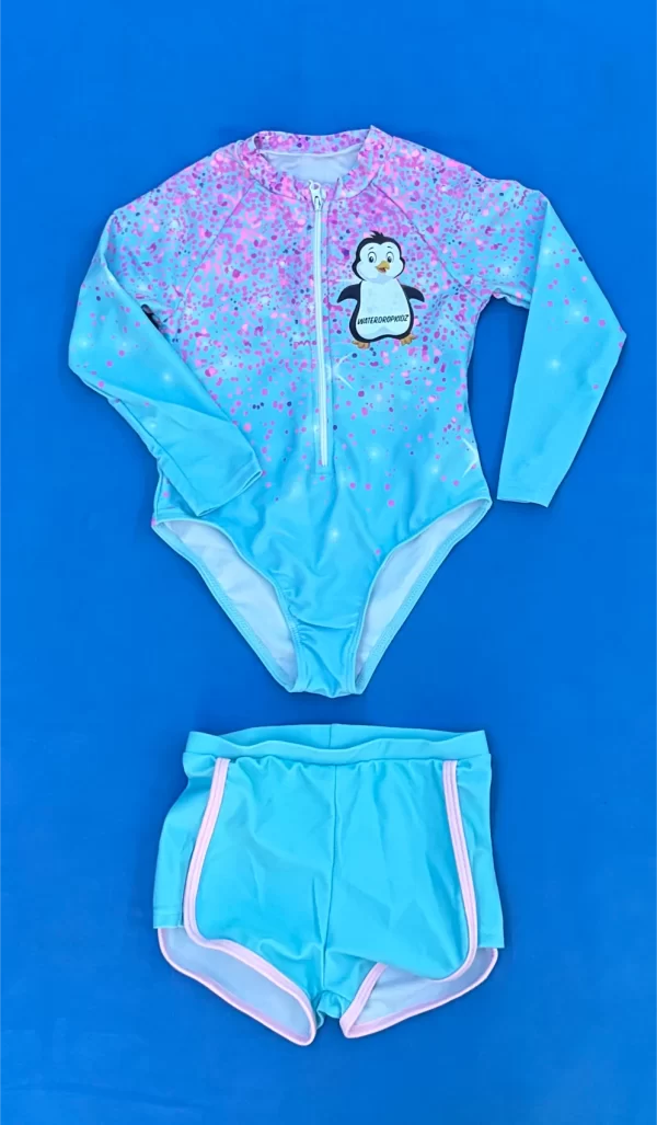 Girls Zip-up + shorts Pedro Penguin