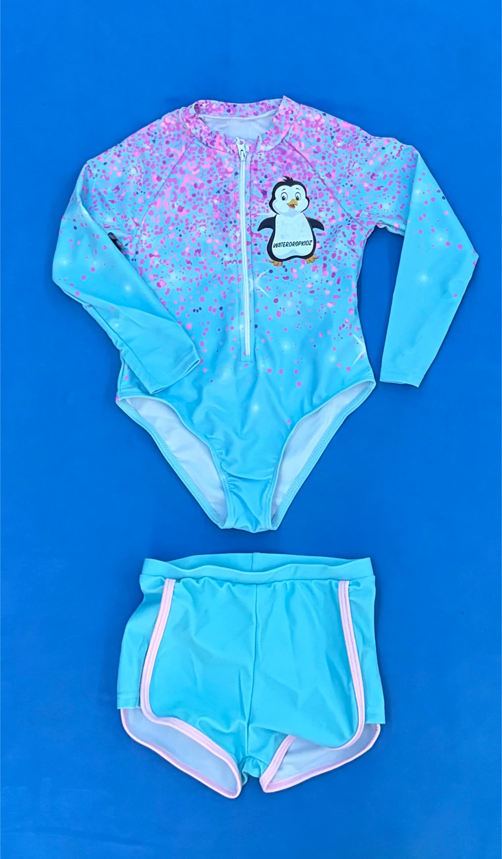 Girls Zip-up + shorts Pedro Penguin