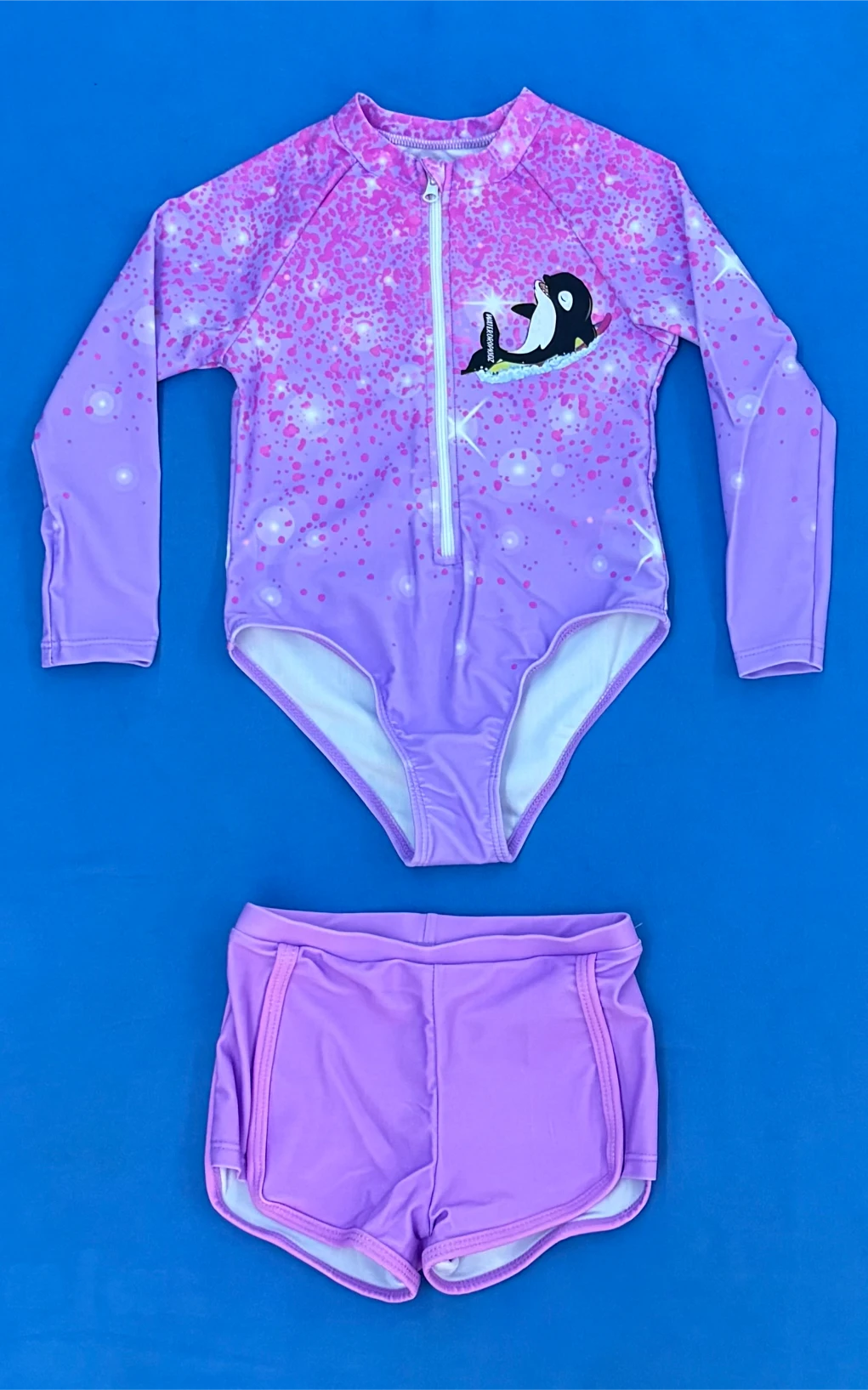 Girls Zip-up + shorts Willy Whale
