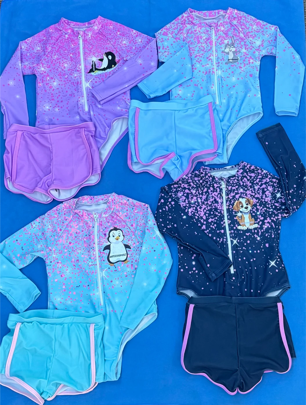 Girls Zip-up plus shorts Collection