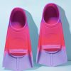 Kids Training Swim Fins - Pattern-Pink/Purple Stripes