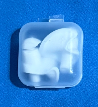 Silicone Swimming Earplugs White