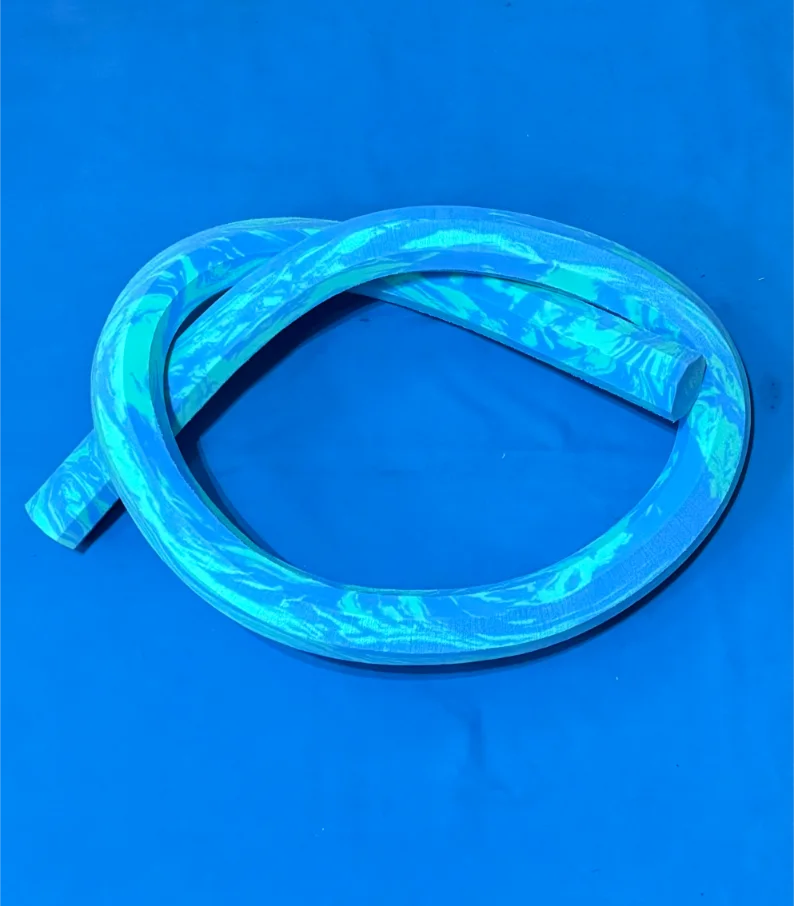 Pool Noodle Mottled Blue and Turquoise Green